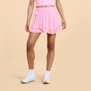 NEW Blogilates Women's Dance Studio Wrap Skorts in Pink AND Black Bundlle sz M